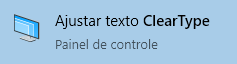 Open the ClearType tuner